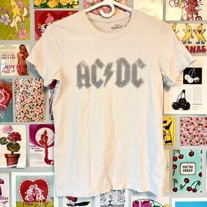 AC/DC Graphic White Band T-Shirt
